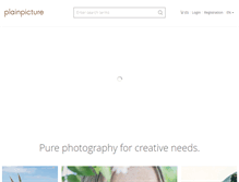 Tablet Screenshot of plainpicture.com